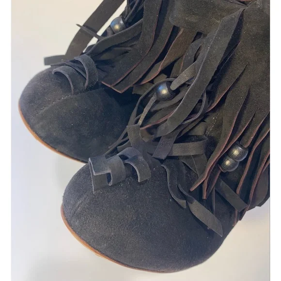 Vivienne Westwood Skyscraper Fringe Ankle Boots 39.5 Sz 8.5 - Picture 8 of 16